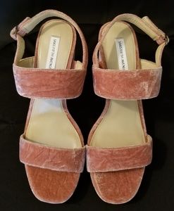 Saks Fifth Avenue Velvet Block Heels